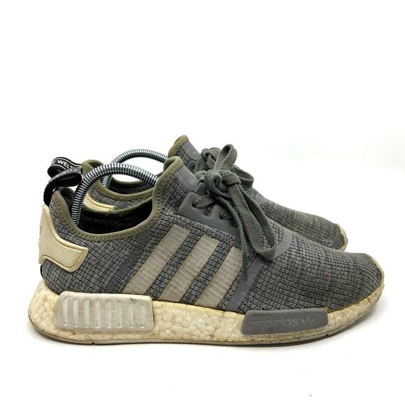 Adidas NMD R1 Glitch Camo Grey Running Sneakers Women's 9 US - Picture 3 of 9